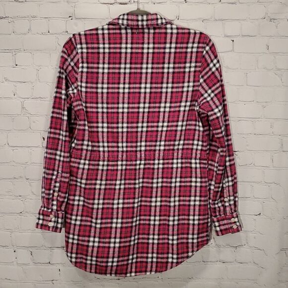 Field & Stream pink blue and white plaid flannel - Picture 5 of 5